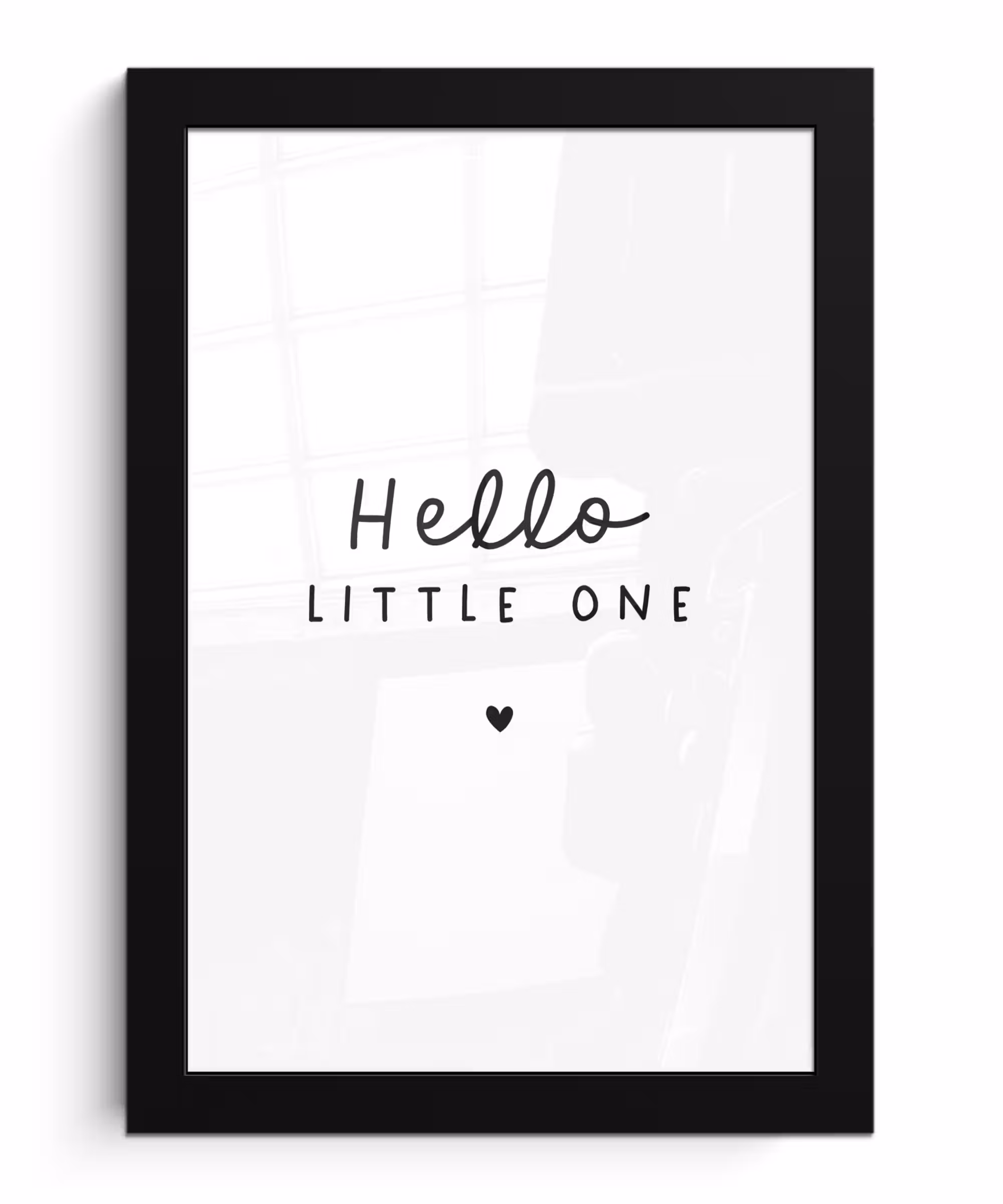 Poster met lijst - Quotes - Hello little one - Baby - Spreuken - Kinderen