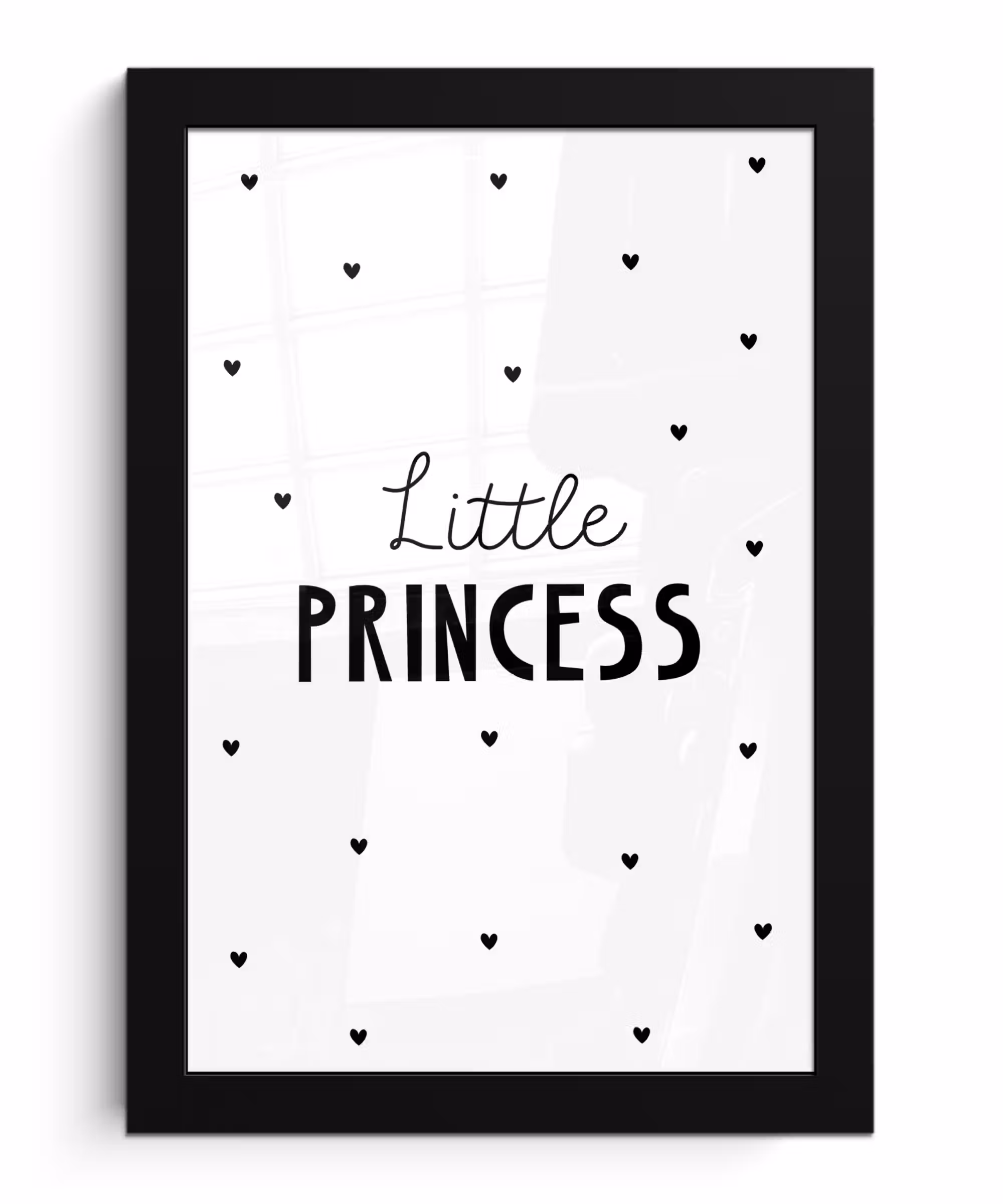 Poster met lijst - Spreuken - Little princess - Meisjes - Prinses - Quotes