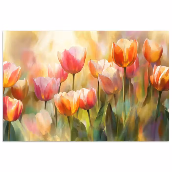 Poster – Tulpen - Sprookjesachtig - Kleurrijk