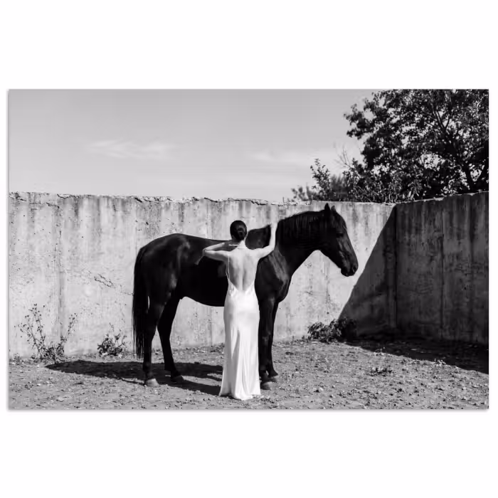 Poster - Vrouw - Paard - Artistiek