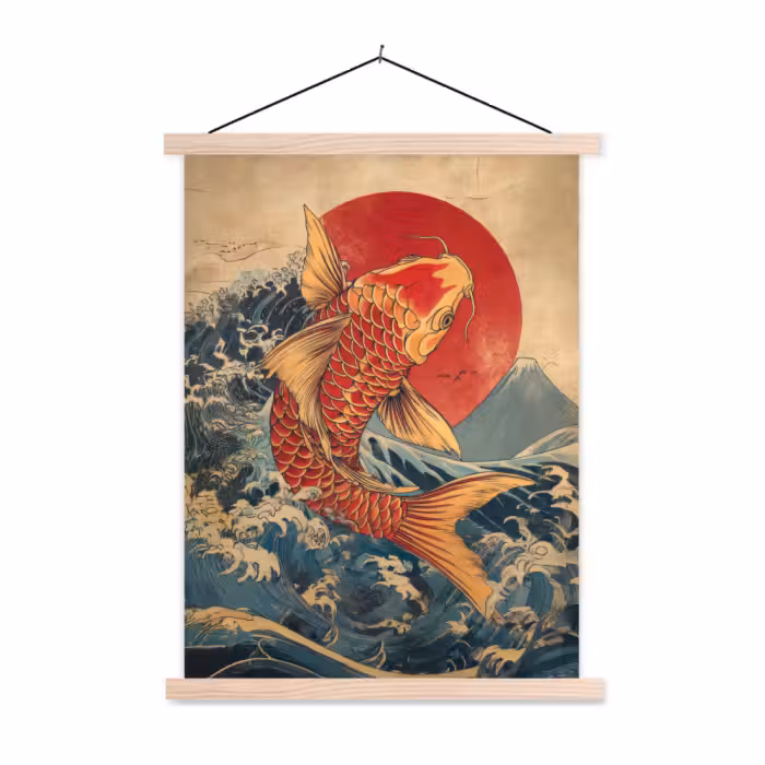 Schoolplaat - Koi - Zee - Golven - Zon
