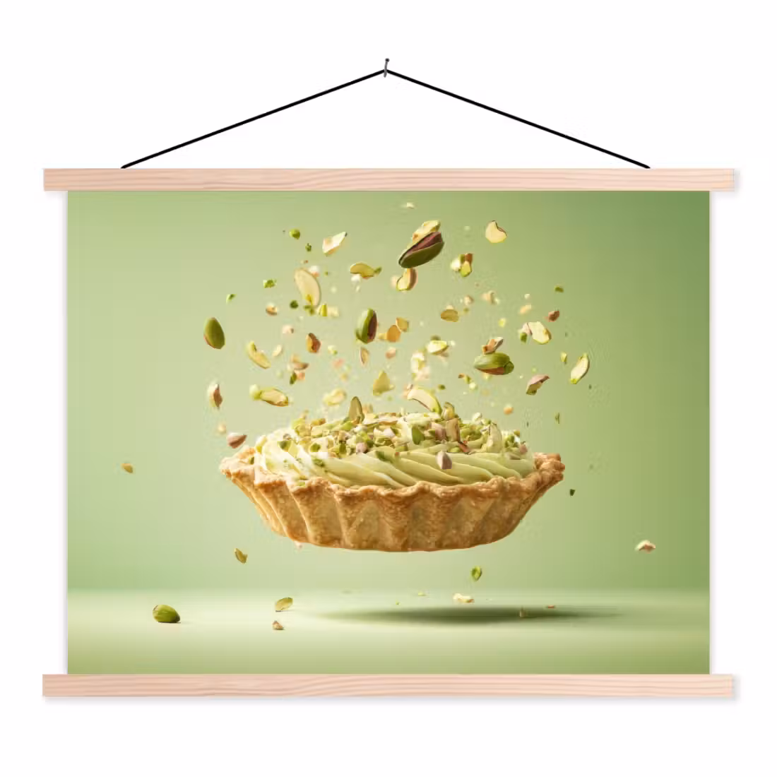 Schoolplaat -  Pistache - Taart - Noten - Eten
