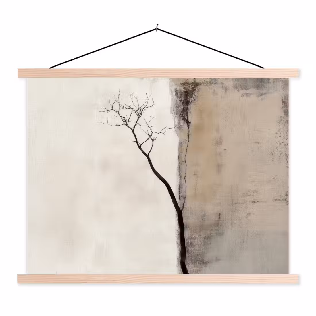 Schoolplaat -  Wabi sabi - Plant - Beige