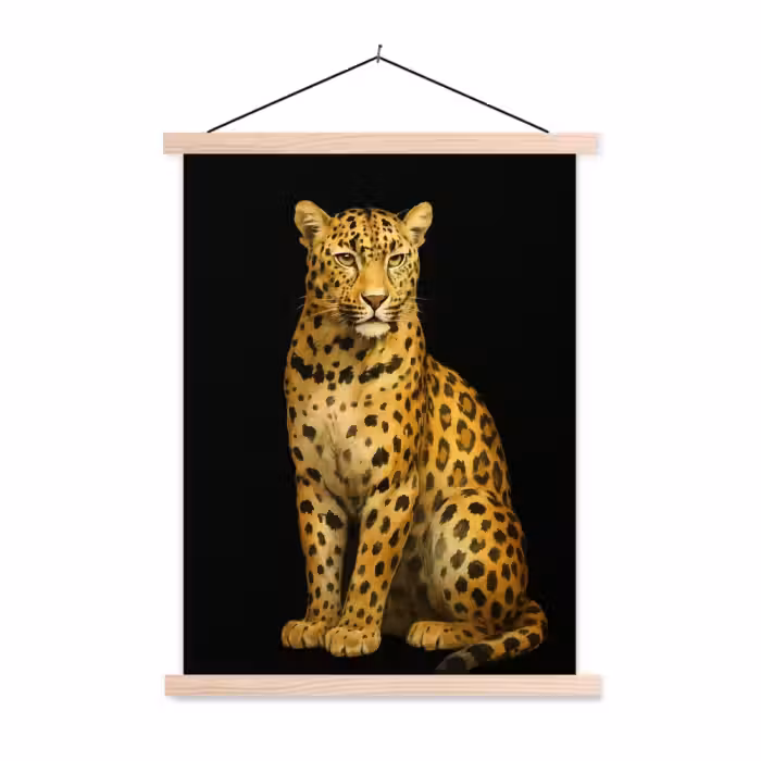 Schoolplaat - Panter - Realistisch - Bruin