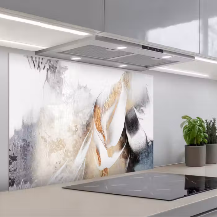 Spatscherm keuken - Abstract - Gold - Design - Luxe