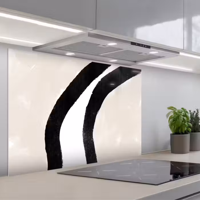 Spatscherm keuken - Abstract - Lijn - Design - Pastel