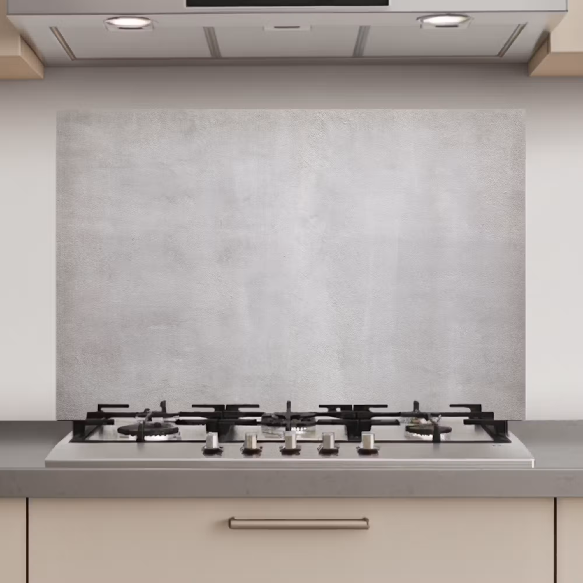 Spatscherm keuken - Beton - Grijs - Cement - Industrieel - Structuur