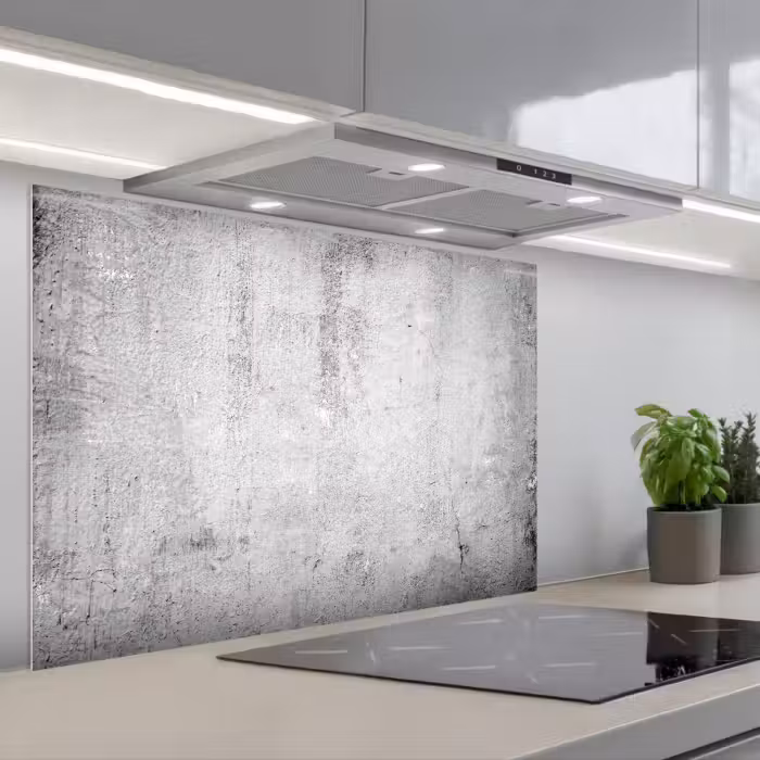 Spatscherm keuken - Beton - Grijs - Patroon - Vintage - Industrieel