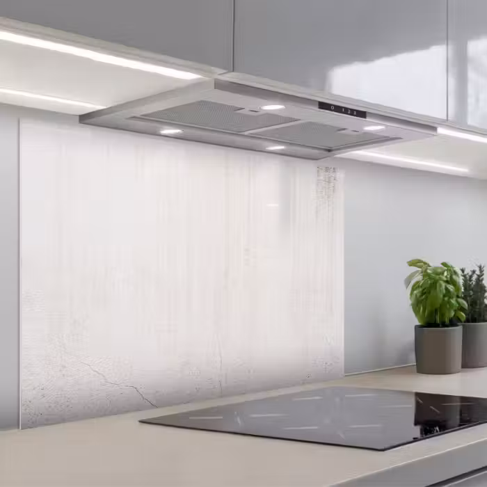 Spatscherm keuken - Beton - Muur - Wit