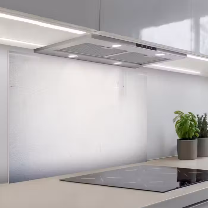 Spatscherm keuken - Beton - Wit - Modern