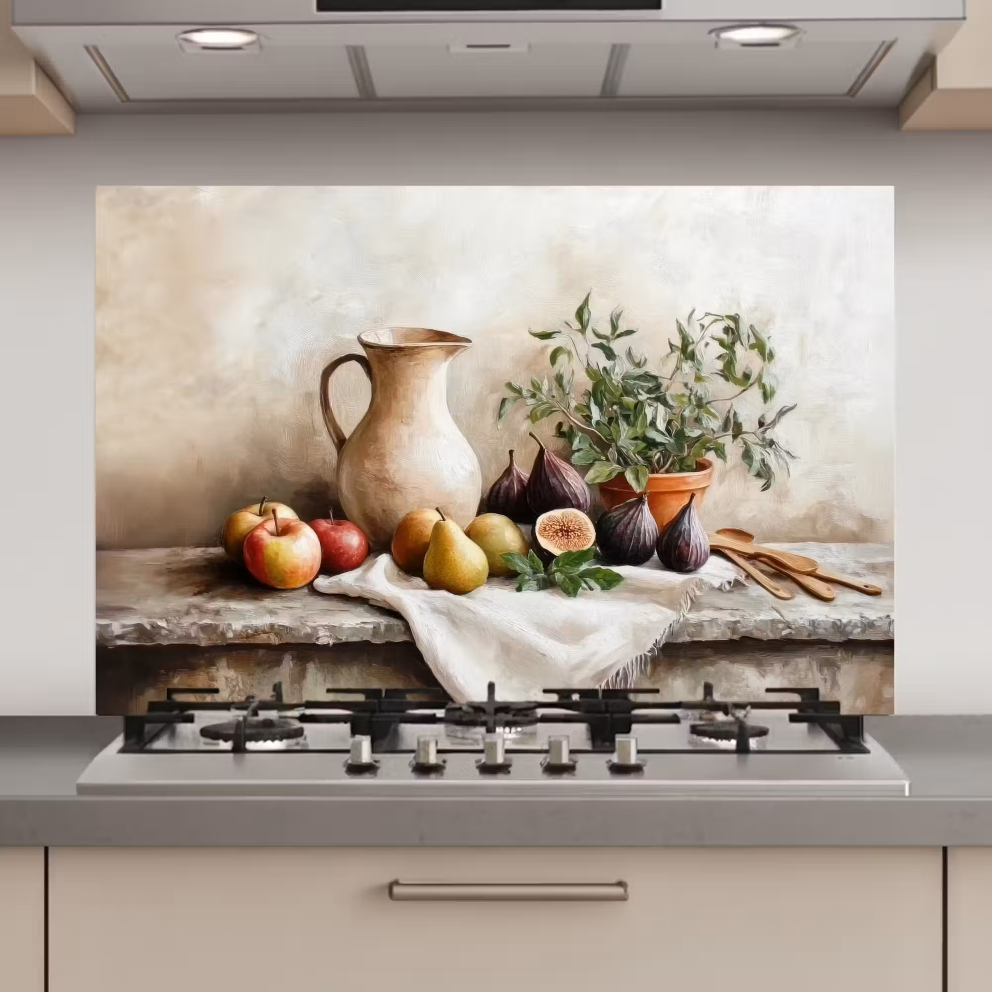 Spatscherm keuken - Fruit - Kruiden - Landelijk