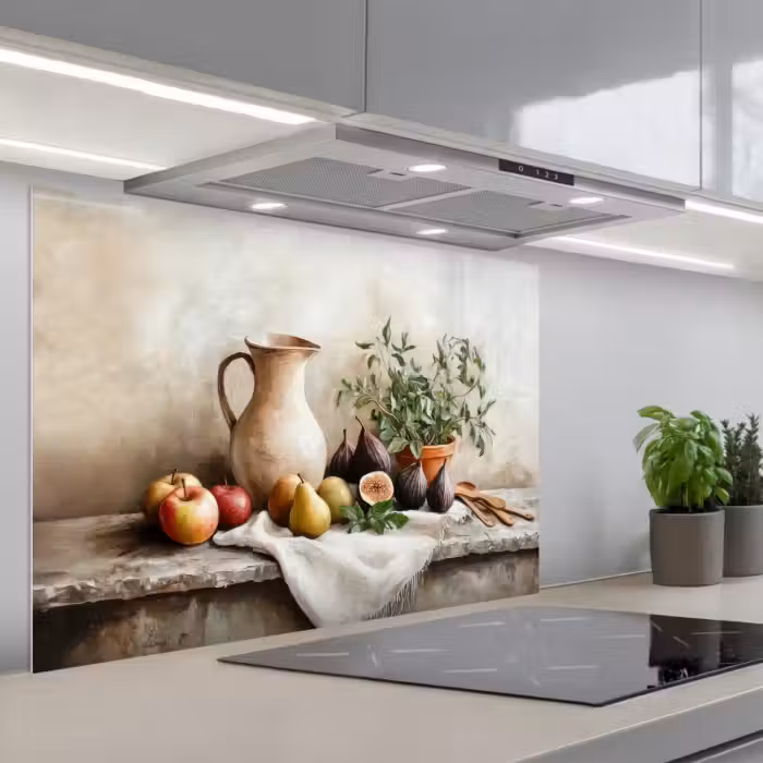 Spatscherm keuken - Fruit - Kruiden - Landelijk