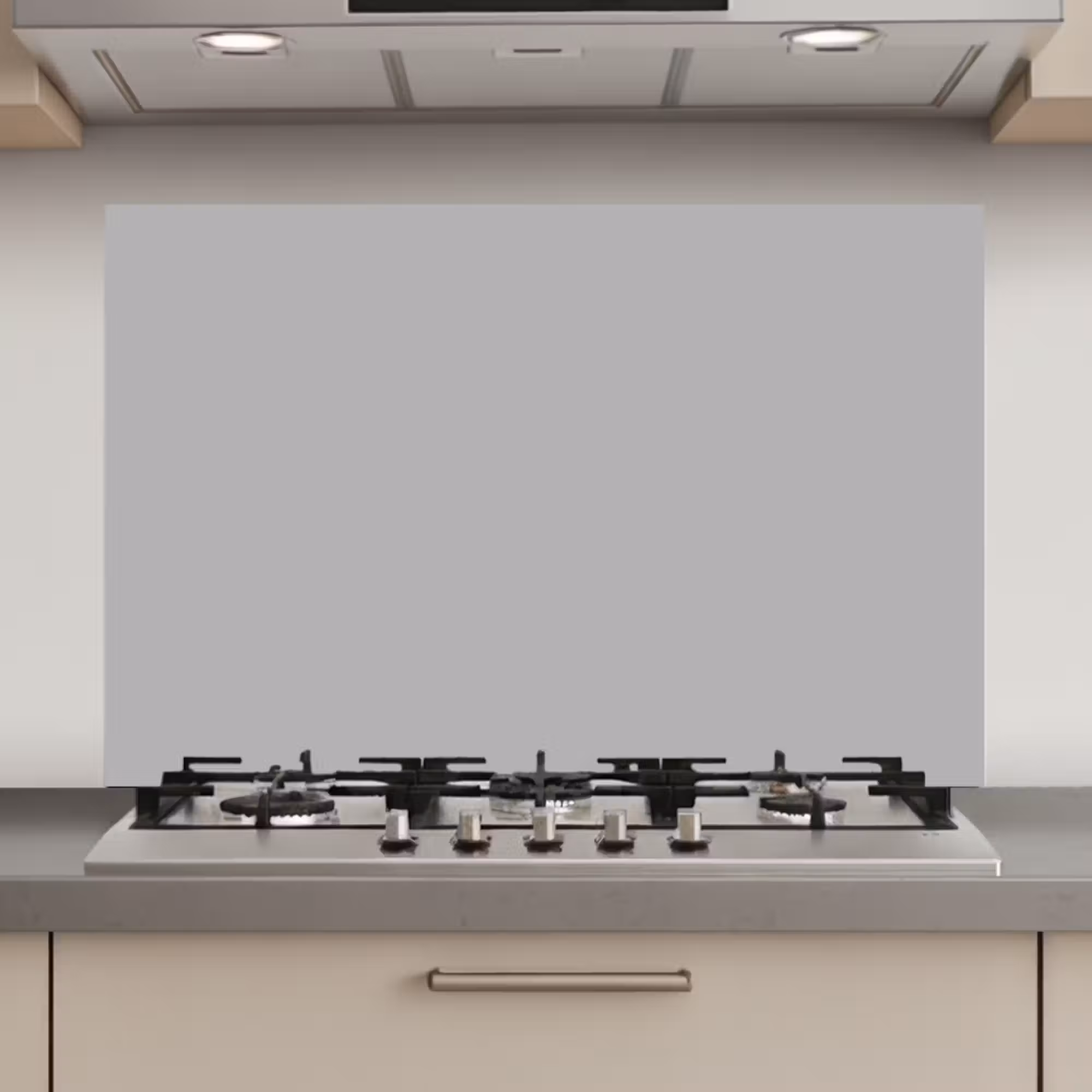 Spatscherm keuken - Grijs - Effen print