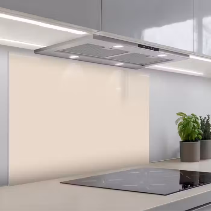 Spatscherm keuken - Beige - Effen kleur