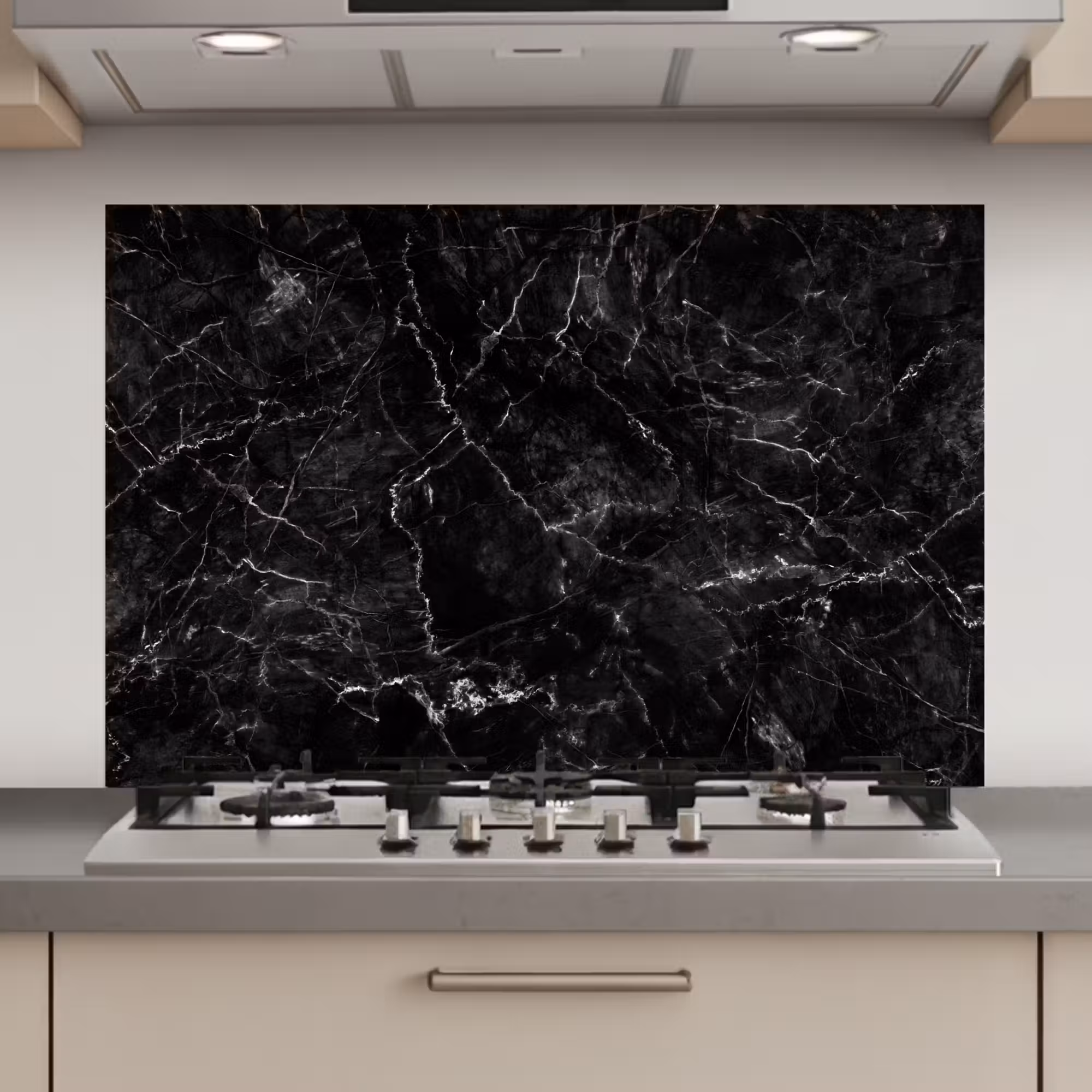 Spatscherm keuken - Marmer - Keramiek - Lijn