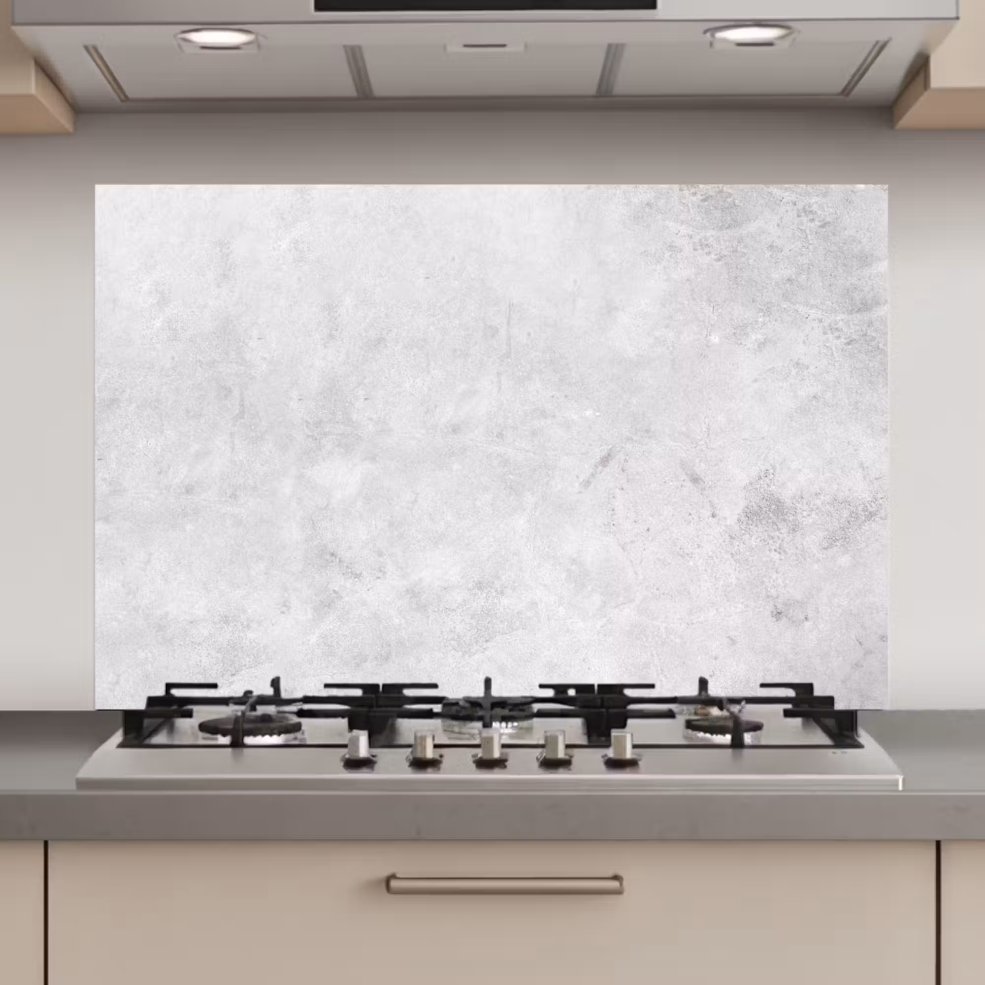 Spatscherm keuken - Marmer - Textuur - Grijs - Marmerlook