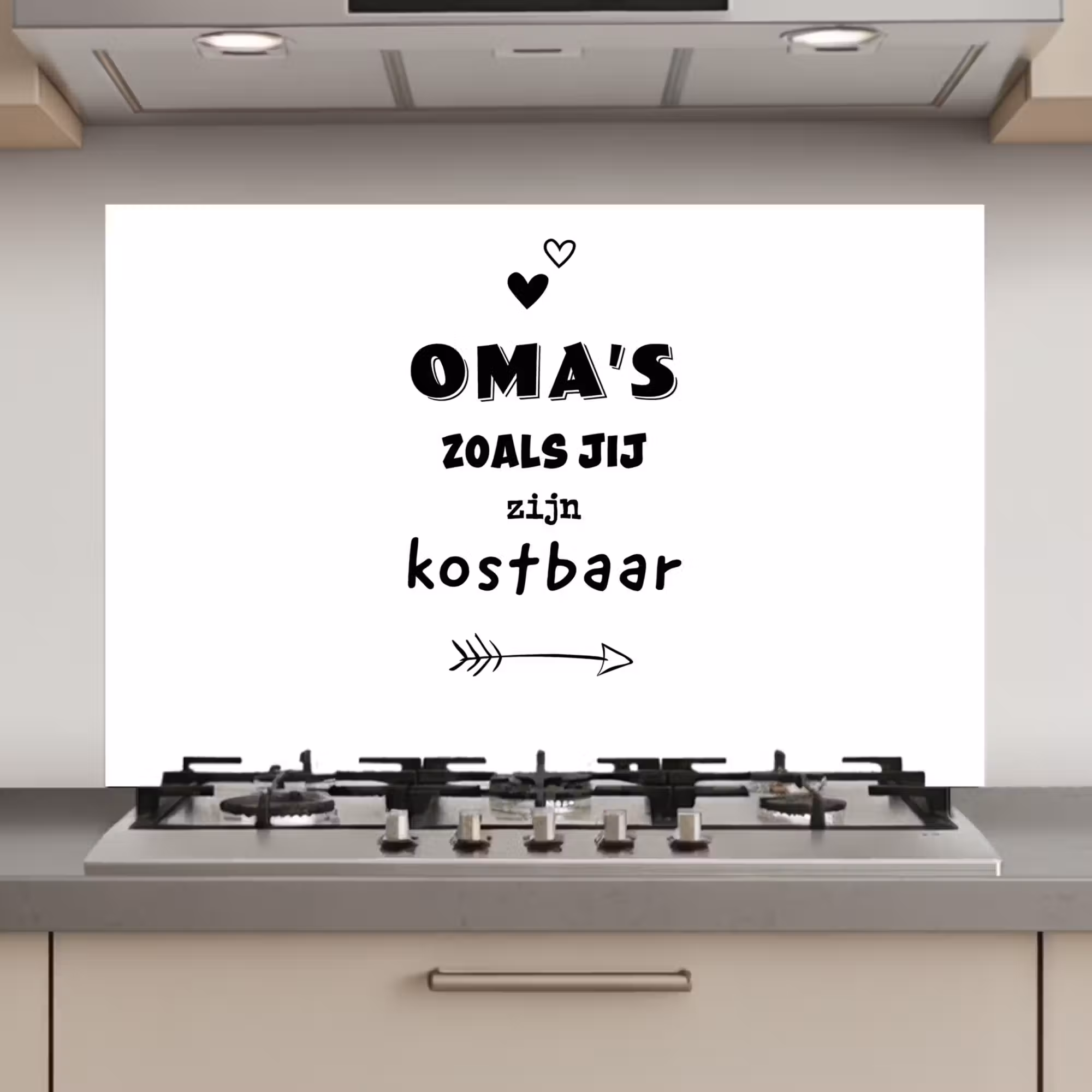 Spatscherm keuken - Quotes - Oma's zoals jij zijn kostbaar - Spreuken - Oma