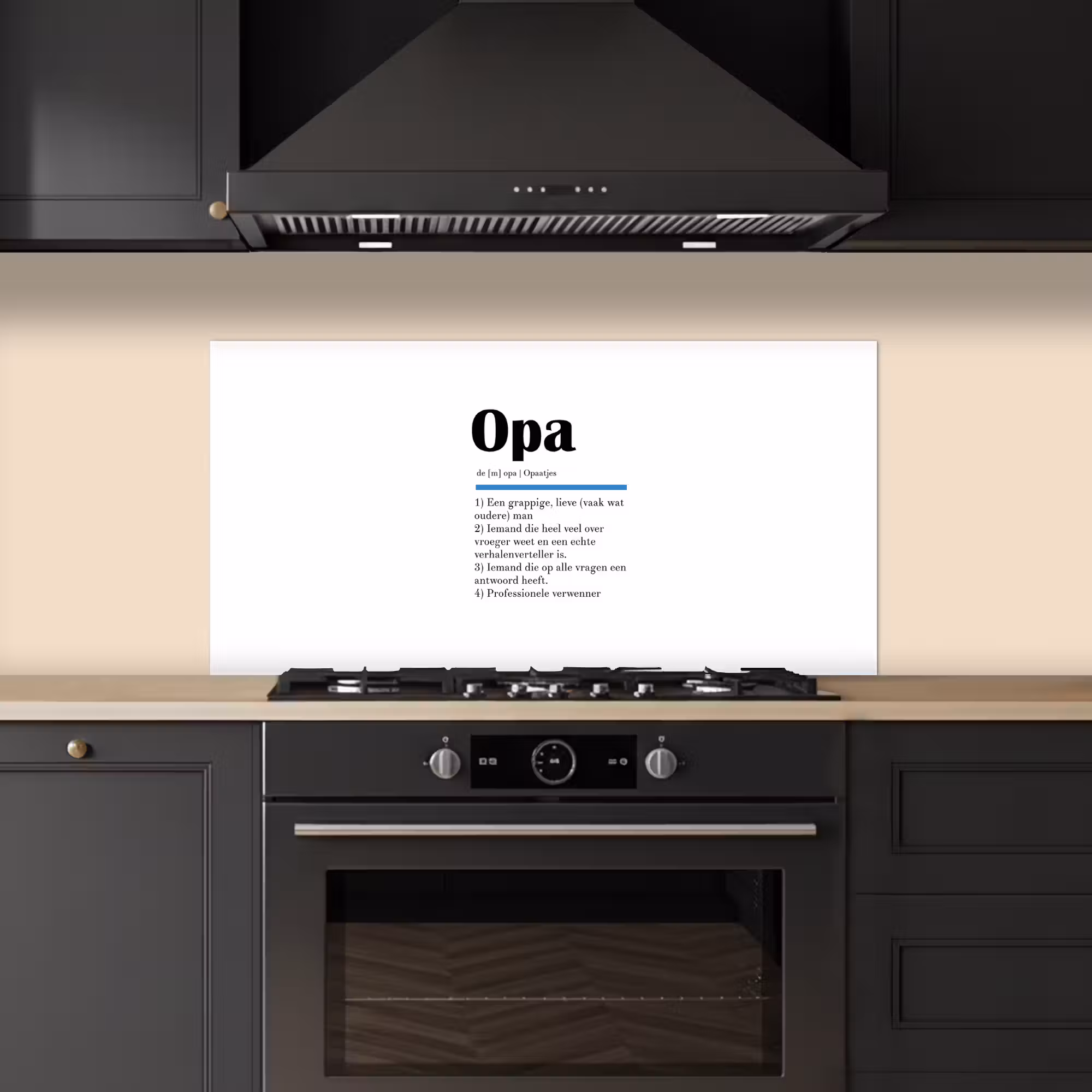 Spatscherm keuken - Quotes - Opa betekenis - Spreuken - Woordenboek