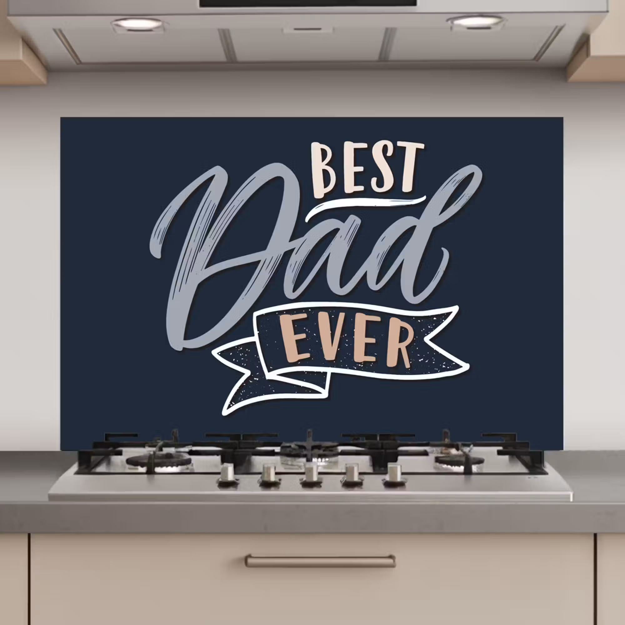 Spatscherm keuken - Quotes - Papa - Best dad ever - Spreuken