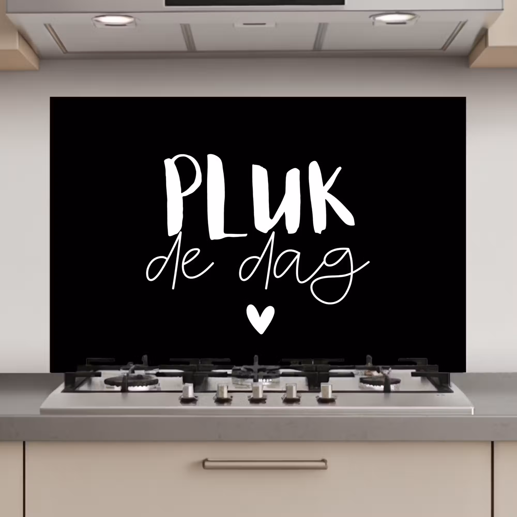 Spatscherm keuken - Quotes - Pluk de dag - Spreuken - Carpe diem - Geluk