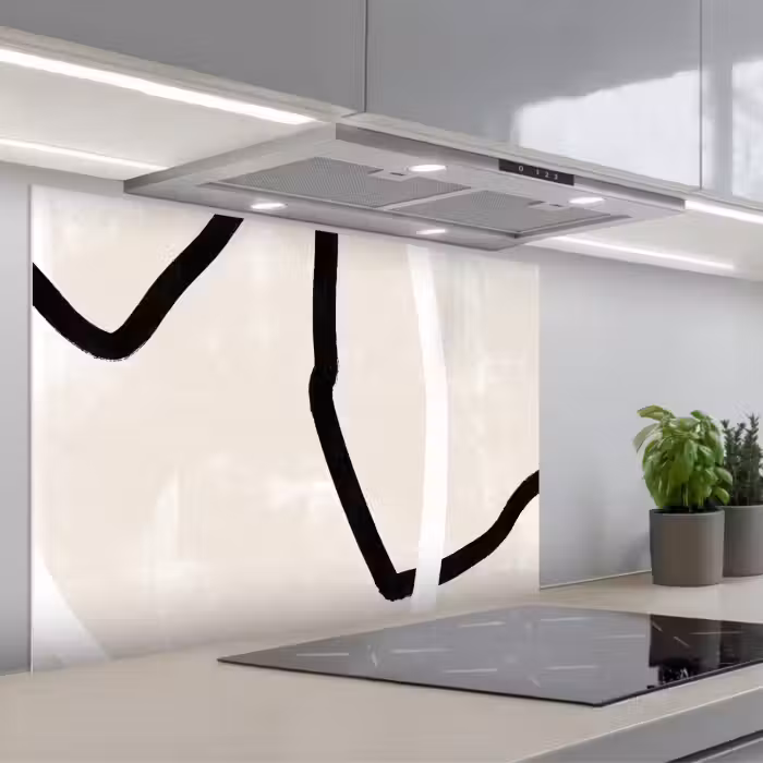 Spatscherm keuken - Roze - Minimalisme - Design
