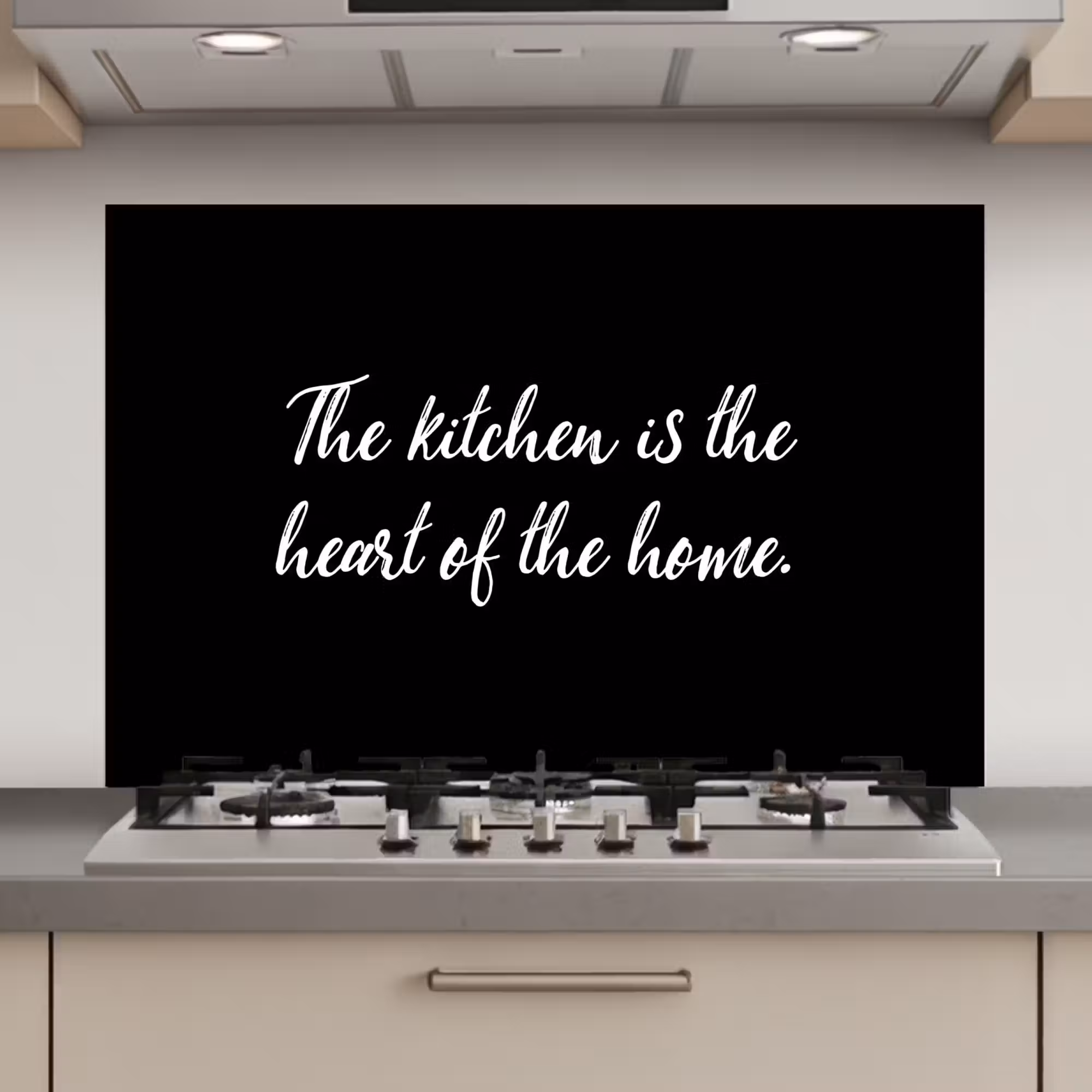 Spatscherm keuken - Spreuken - Koken - Thuis - The kitchen is the heart of the home - Quotes