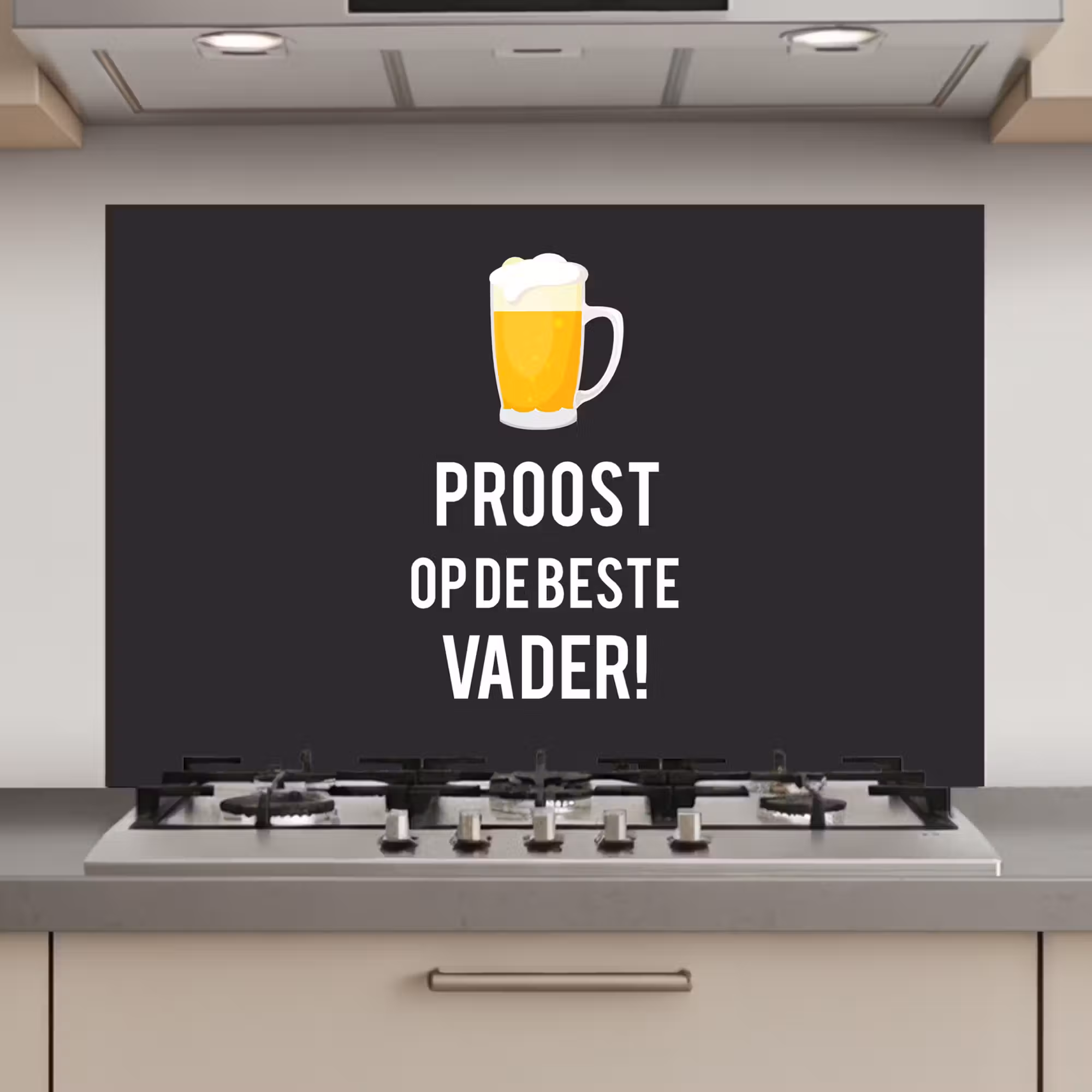 Spatscherm keuken - Spreuken - Proost op de beste vader - Quotes - Papa