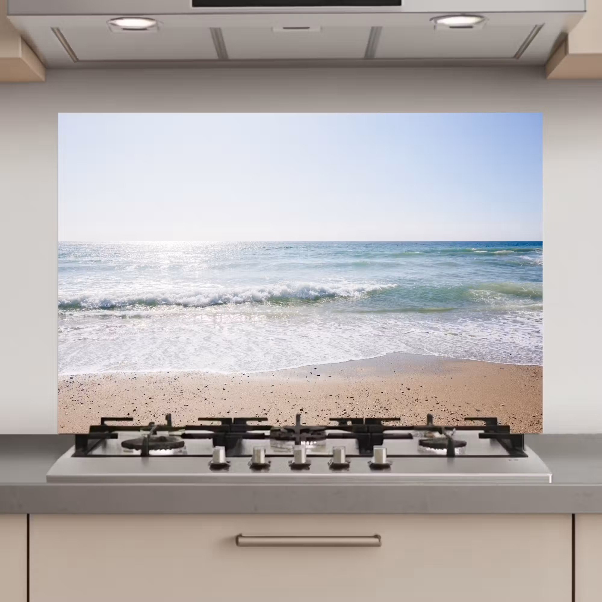 Spatscherm keuken - Strand - Water - Turquoise