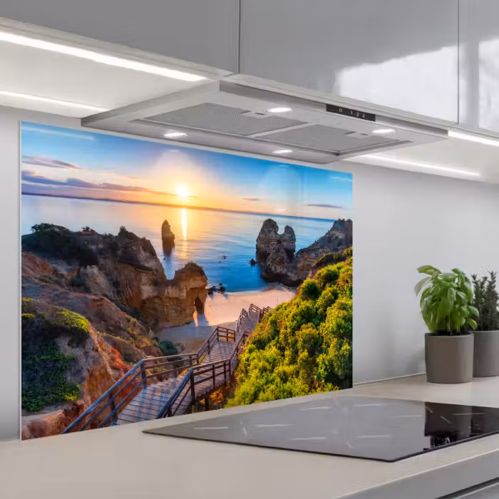 Spatscherm keuken - Strand - Zee - Portugal