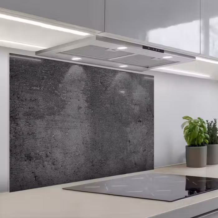 Spatscherm keuken - Structuur - Beton - Grijs - Industrieel - Rustiek