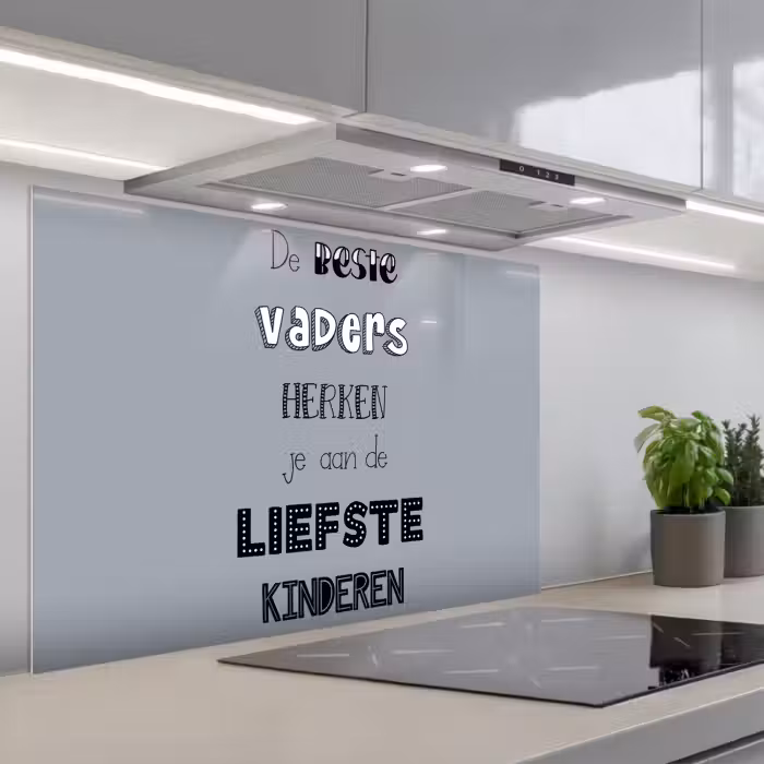 Spatscherm keuken - Vaderdag geschenk - Vader - Spreuken - De beste vaders - Quote