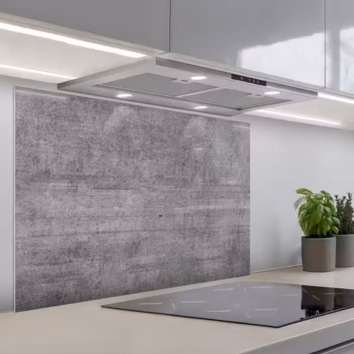 Spatscherm keuken - Verweerd Betonnen Doek