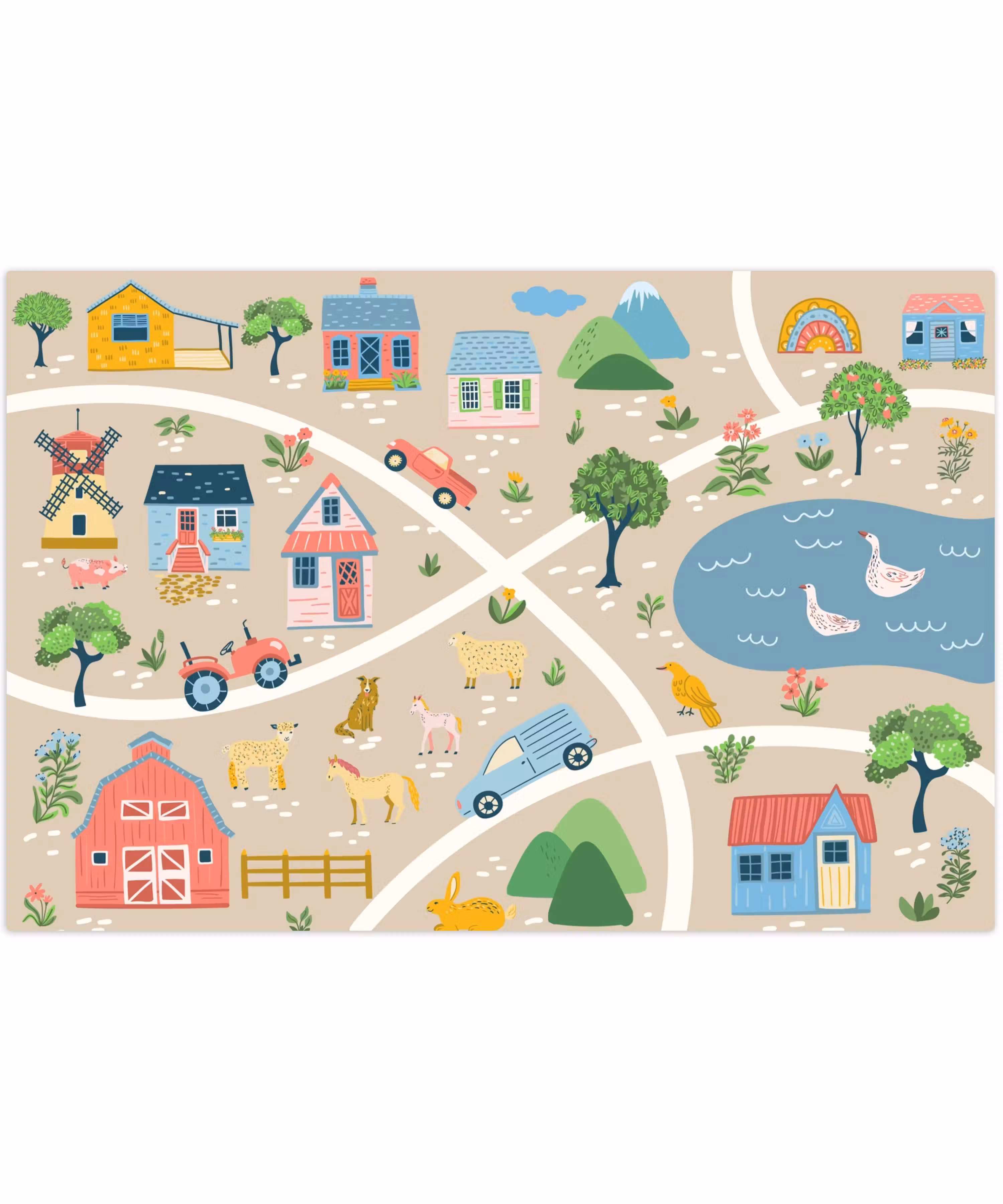 Speelkleed - Speelmat - Boerderij - Boerenavonturen