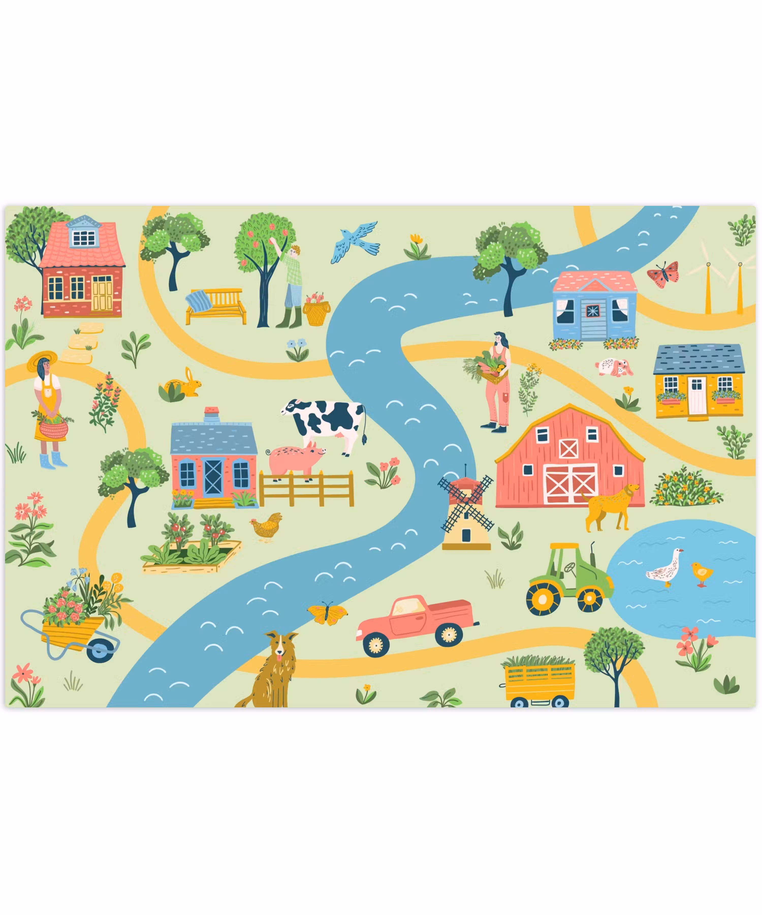 Speelkleed - Speelmat - Boerderij - Boerenhof - Speelweide