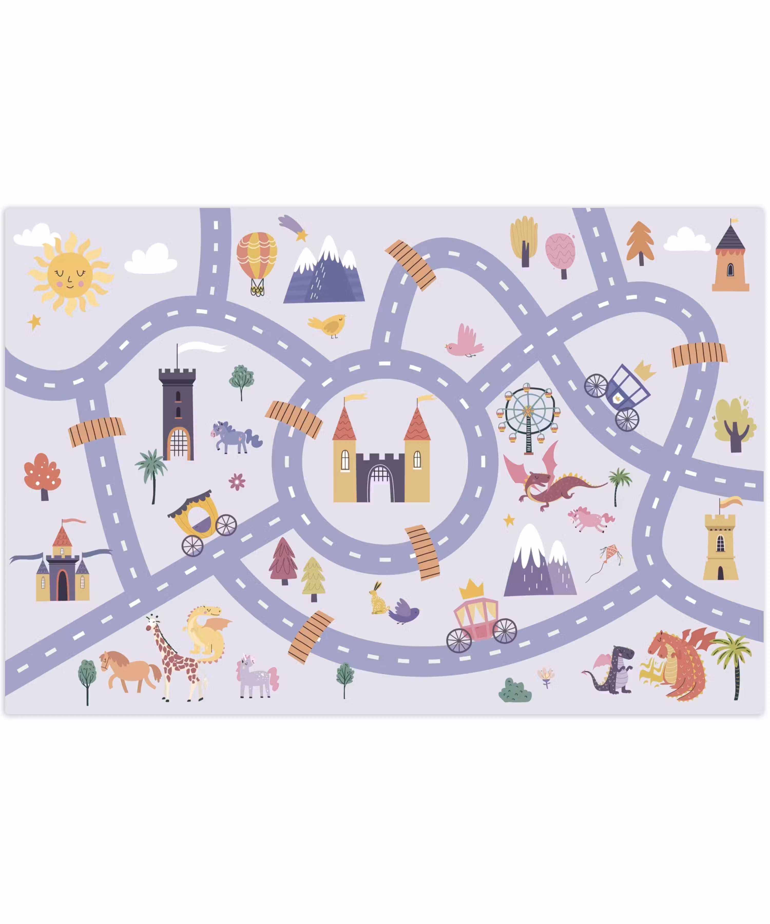Speelkleed - Speelmat - Kasteelrijk - Wolken
