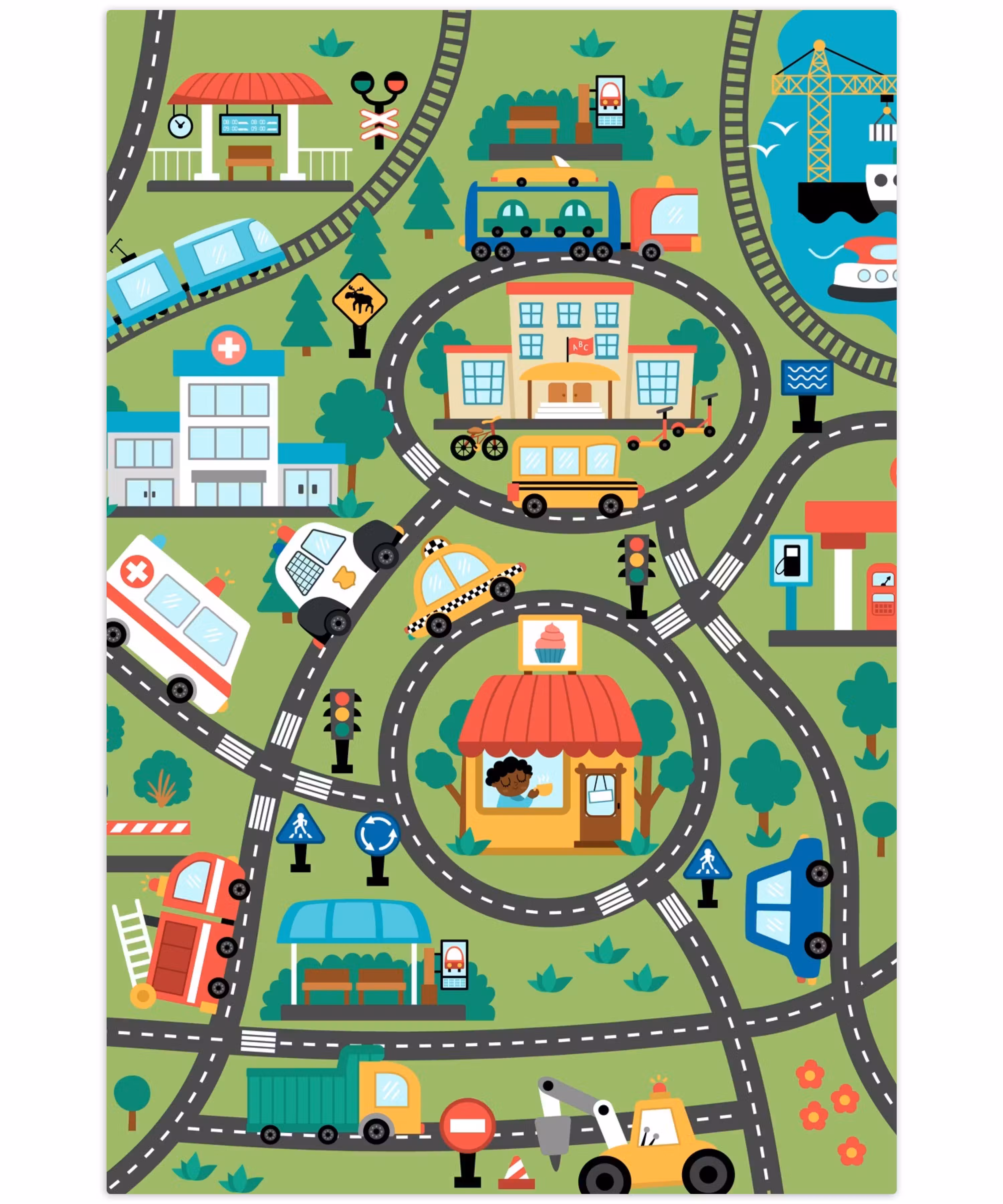 Speelkleed - Speelmat - Stad - Stedelijke ontdekkingen