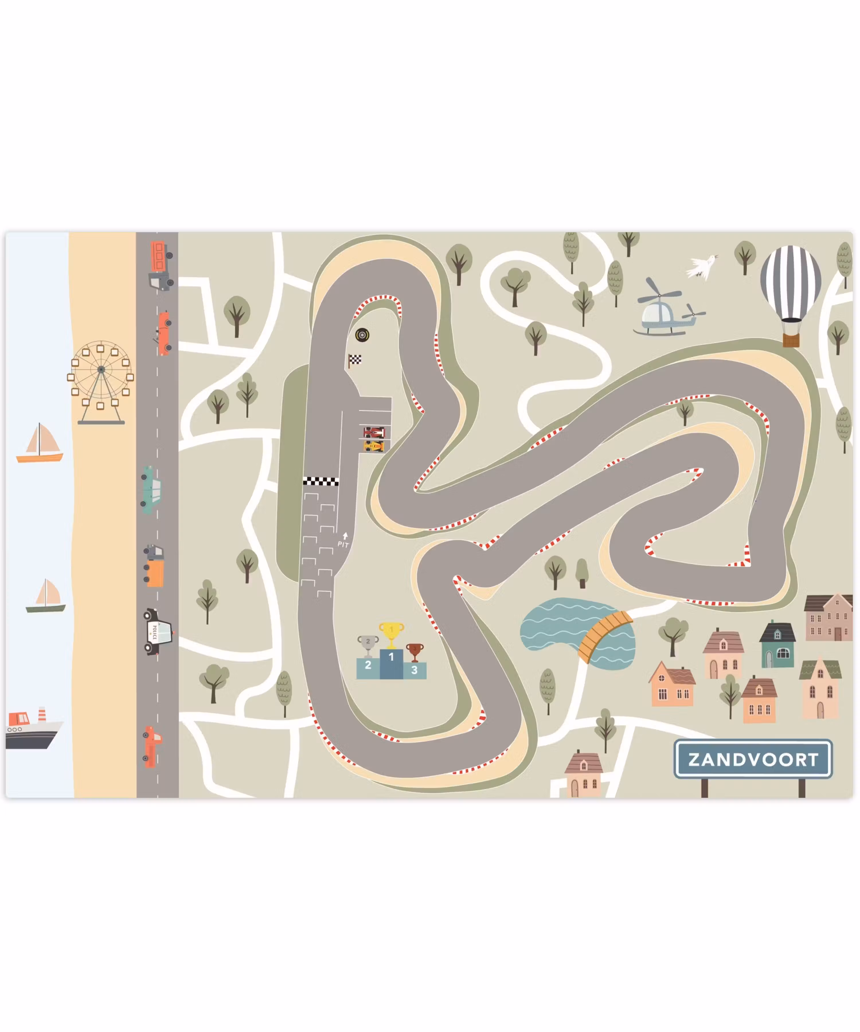 Speelkleed - Speelmat - Zandvoort - Racen - Circuit