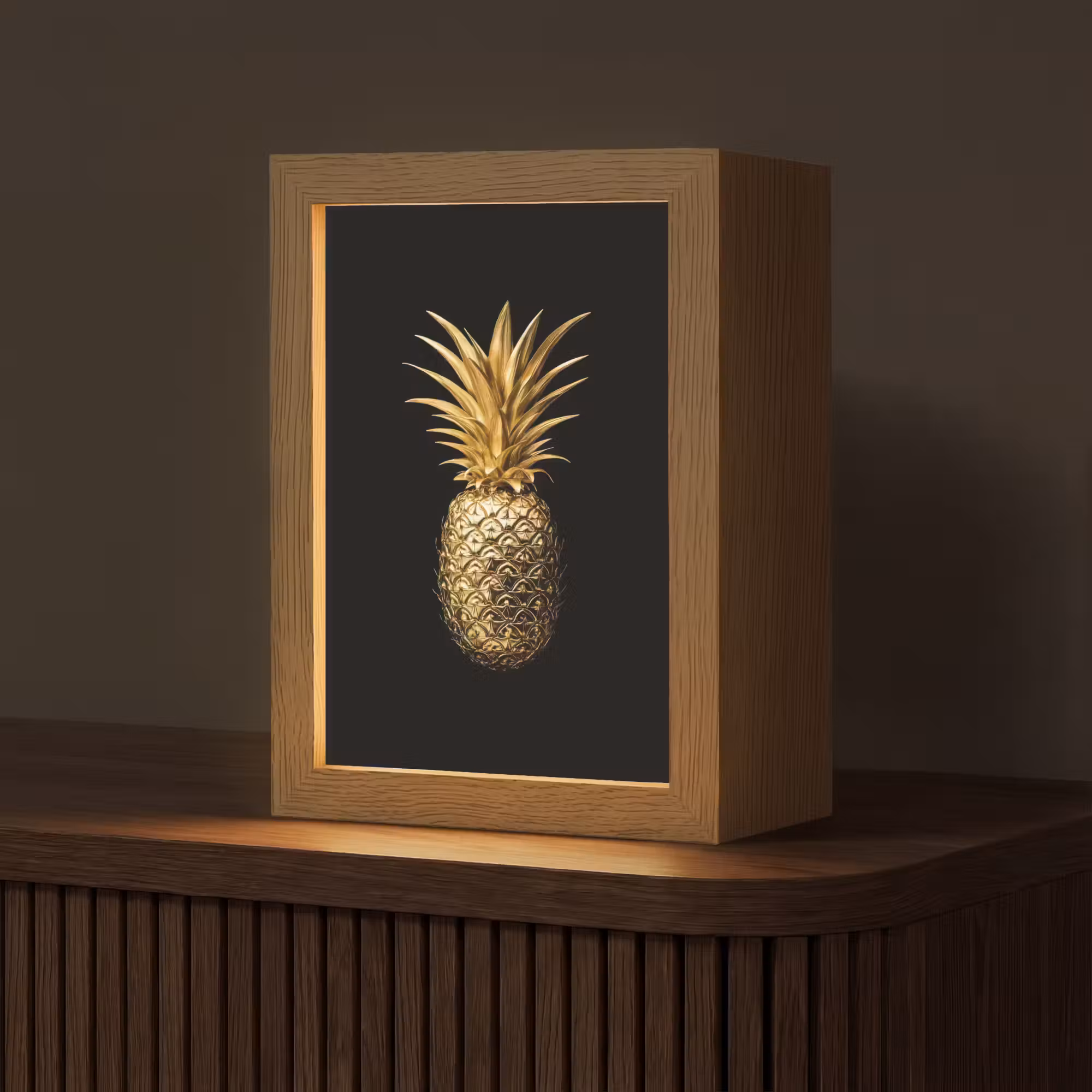 Tafellamp - Ananas - Zwart - Goud - Luxe
