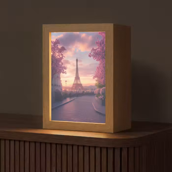 Tafellamp - Eiffeltoren - Parijs - Roze