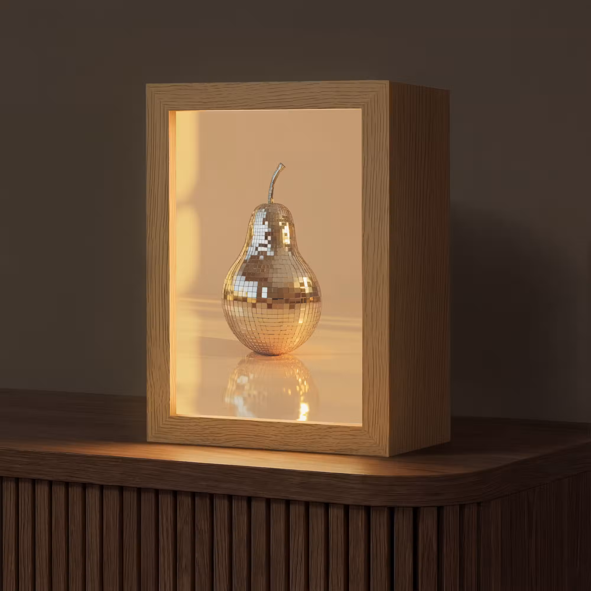 Tafellamp - Goud - Disco - Glitter - Peer