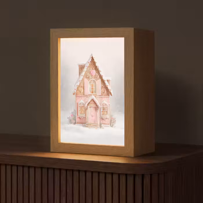 Tafellamp - Huisje - Suiker - Pastel