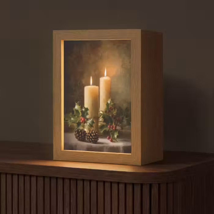 Tafellamp - Kaarslicht - Kerst - Veelkleurig