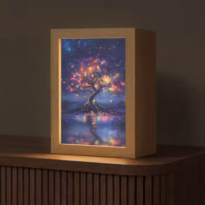 Tafellamp - Kosmisch - lichtboom - Kerst - Kleurrijk