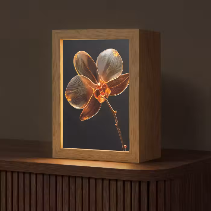 Tafellamp - Orchidee - Doorzichtig - Bloem