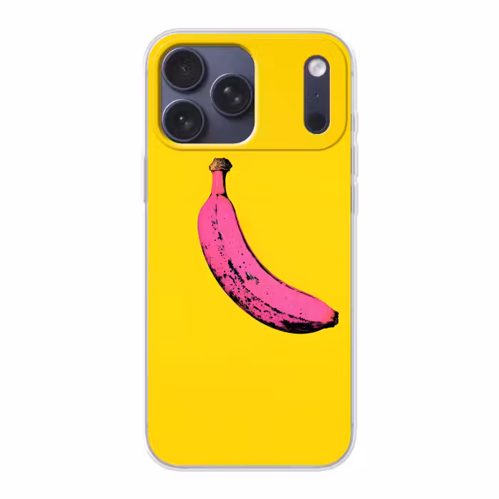 Telefoonhoesje Softcase - Banaan - Grafisch - Geel