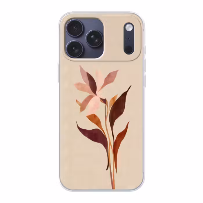 Telefoonhoesje Softcase - Abstracte Bloem Boho