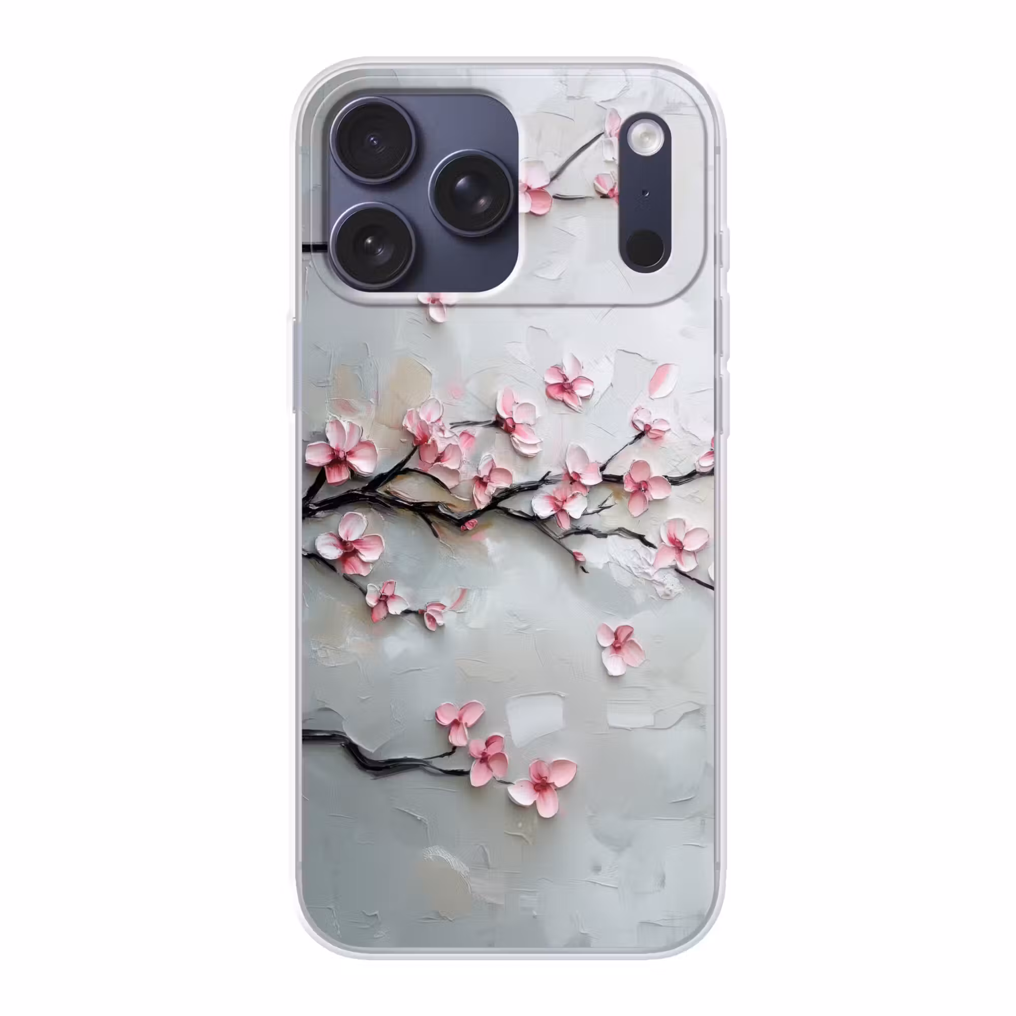 Telefoonhoesje Softcase - Bloesem - Kunstzinnig - Roze - Sakura