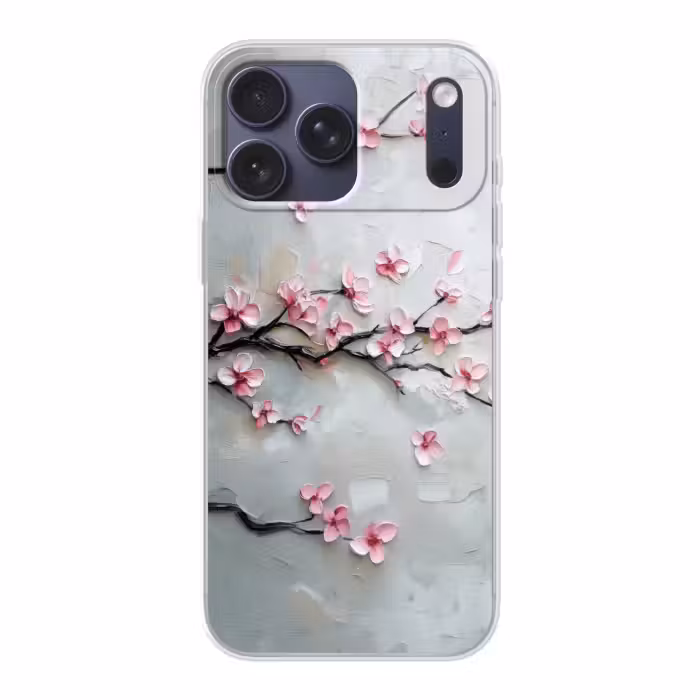 Telefoonhoesje Softcase - Bloesem - Kunstzinnig - Roze - Sakura