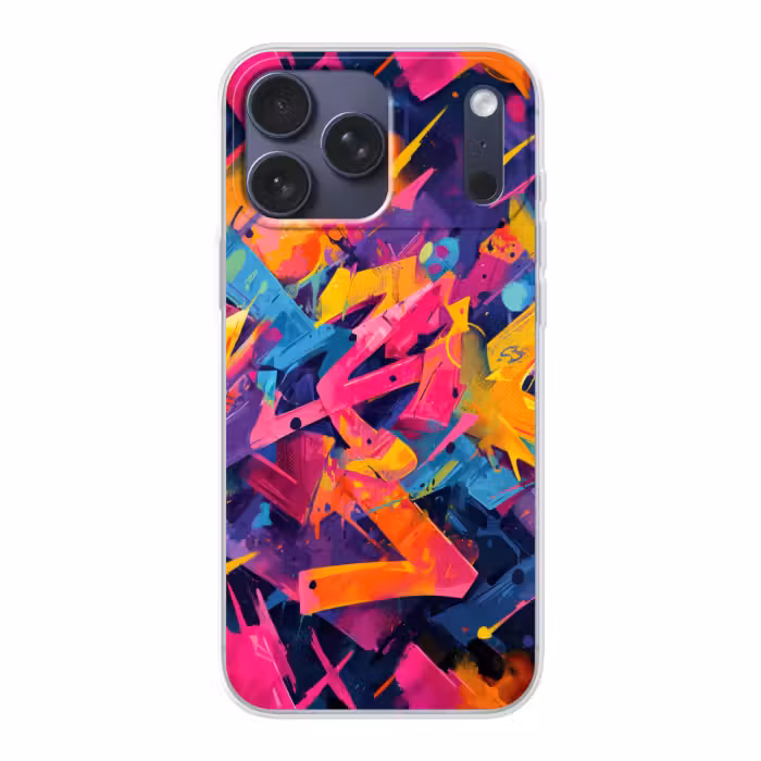 Telefoonhoesje Softcase - Abstract - Vormen - Kleurrijk