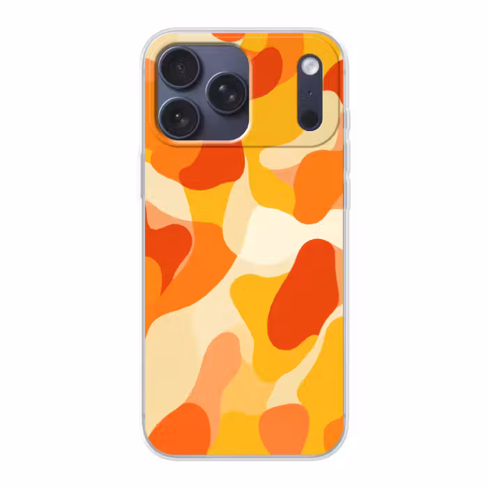 Telefoonhoesje Softcase - Abstract - Vormen - Oranje